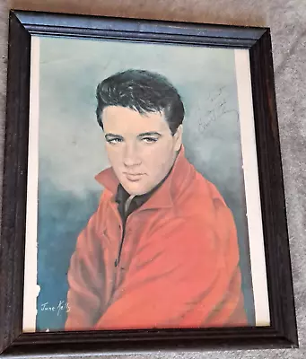 1964 Autograph Elvis Presley June Kelly Portrait Roustabout Crew Farciot Origina • $4000