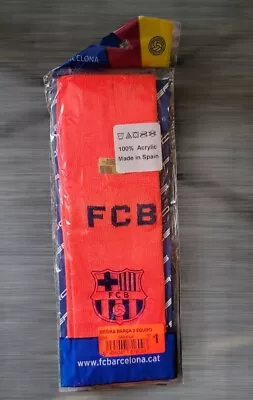 FC Barcelona Medias Socks Color Orange Naranja Size T/1 Made In Spain  • $14.90