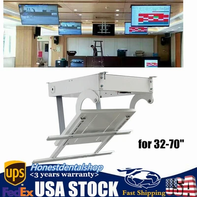$420 • Buy 32 -70  Heavy Duty Electric TV Ceiling Hanger Rack Bracket Stand With Remote US