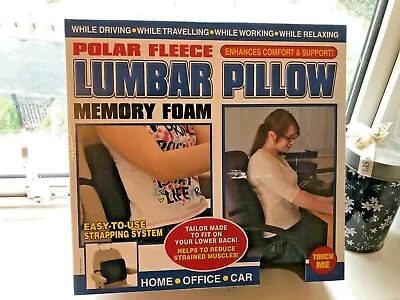 £34.99 • Buy Memory Foam Back Support Cushion Wedge Seat Chair Posture Lumbar Orthopaedic UK