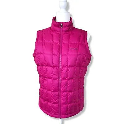 MARMOT Down Feather Fill Puffer Vest Girls Size XL In Pink Winter Puffer • $46