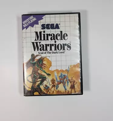 Miracle Warriors: Seal Of The Dark Lord (Sega Master 1988) • $32.99