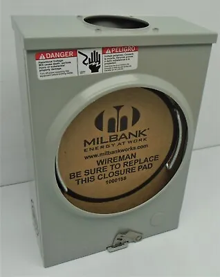 $69.95 • Buy MILBANK U4175-RL-BLG Ringless Meter Socket 100 Amp New