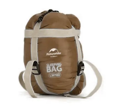 Naturehike LW180 Ultralight Sleeping Bag Left Zip Sleeping Bag Brown (0.76kg) • $31.50