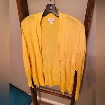 $5 • Buy Yellow Cardigan Size XL