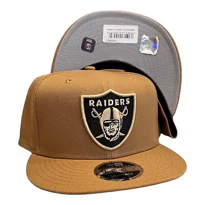 New Era Las Vegas Oakland Raiders 9FIFTY Snapback Hat Cap Wheat Pack • $44.94