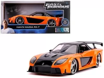 Jada 1:24 Scale Fast & Furious Han's Mazda RX-7 Model Diecast Collectible • $40