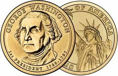 $3.85 • Buy 2007 P GEORGE WASHINGTON Presidential Golden Dollar Coin - $1 Dollar Coin