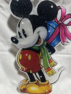 Mickey Mouse & Surprise Gift Christmas Window Decor ~15 Inches ~Indoor & Outdoor • $25