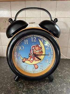 Vintage 1978  Garfield Cat Alarm Clock -  Sunbeam  #883-160 Cat Sleeping On Moon • $24.99