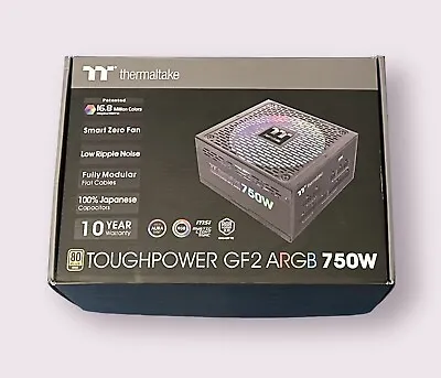 Thermaltake TOUGHPOWER GF2 ARGB RGB 750w PSU 80+ 80 PLUS GOLD POWER SUPPLY • £86
