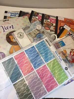 Embroidery CrossStich Kits CD's Patterns Felting Fabric & More • £2