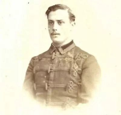 Victorian Military CDV Photo Handsome British Soldier 1870s-1880s • £19.99
