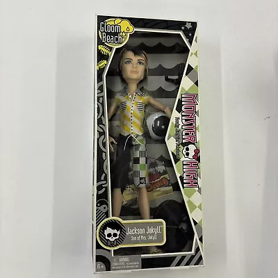 MONSTER HIGH Jackson Jekyll DOLL 11” Gloom Beach NEW IN BOX! Vollyball • $56.40