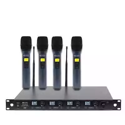 W-Audio DQM600H UHF Quad Handheld Wireless Mic System (606-614Mhz) - B Stock • £269.95