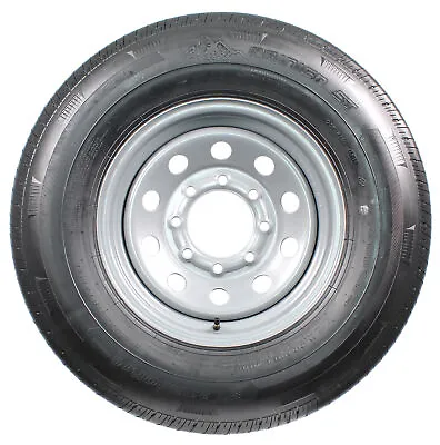 Radial Trailer Tire On Rim ST235/80R16 LRE 16  8 Lug Modular Silver Wheel • $203.97