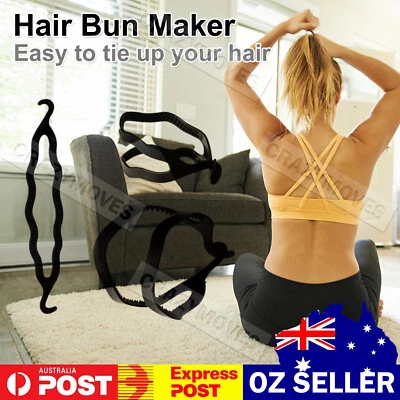 $2.45 • Buy Hair Bun Maker Magic Beauty Twist Styling Band Tool Braid Clip Accessories VIC