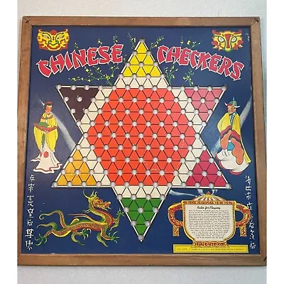 $19 • Buy Vintage Whitman Publishing Cardboard Chinese Checkers Game Board