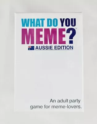 $34.99 • Buy New - What Do You Meme? Aussie Edition 2018 An Adult Party Game For Meme-lovers