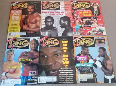 Ring Magazine - Bible Of Boxing Lot 6 Issues 1992 Mike Tyson Evander Holyfield • $20