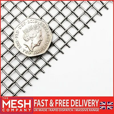 Heavy Duty Wire Mesh (4 X 1.2mm Wire = 5.1mm Hole) SS304 1 METRE UNITS EXPRESS • £10.99