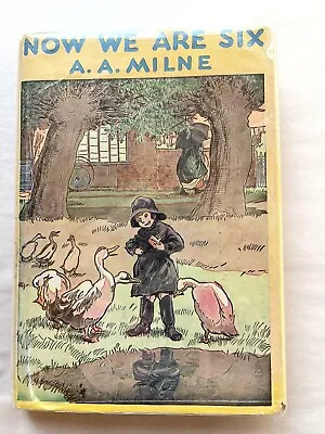 $16.99 • Buy Now We Are Six By A.A. Milne, Dutton HC/DJ August 1950 Reprint, VG