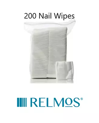 200 Lint Free Nail Wipes Art Acrylic Gel Remover Polish Pads Manicure Squares • £6.99