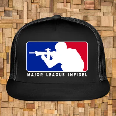 MLI Major League Infidel Logo Black Trucker Hat Cap Adult Size • $22.99