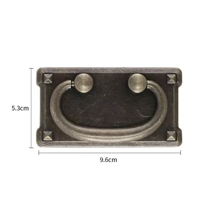 4X Vintage Drop Ring Pull Handles Oak Furniture Door Cupboard Cabinet Drawer UK • £7.95