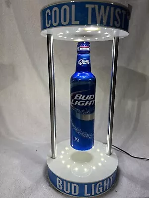 $259 • Buy Bud Light Beer Cool Twist Aluminum Bottle Light Display Floating Bottle