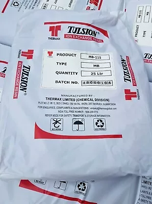 £134.90 • Buy DI Mixed Bed Ion Exchange Resin Tulsion MB-115 RO Reverse Osmosis Deionization