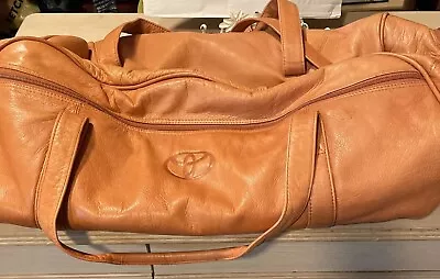 Canyon Outback Leather Golden Brown Dufflel Travel Duffle  23”X12” Toyota Logo • $145