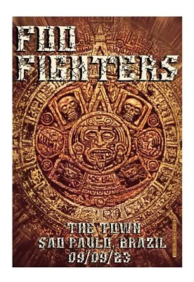 $35 • Buy Foo Fighters Brazil Concert Poster Signed By Scott James Limited 1500