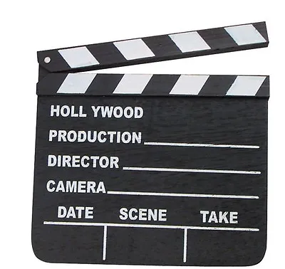 New Hollywood Clapboard Clapper Clap Board Movie Sign Director's Prop Chalkboard • $7.27