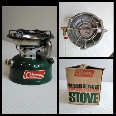 Vintage Coleman Sportster Camp Stove Model 502-700 Dated 7-1969 W/Box #Z4217 • $250