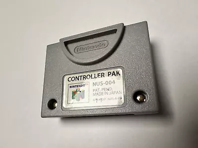 Nintendo N64 Controller Memory Pack Card Pak Original NUS-004 Genuine Retro • $21.90