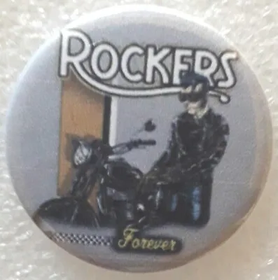 £1.79 • Buy 25mm Badge Of Rockers Forever Motorcycle Badge Motorbike Biker Rocker