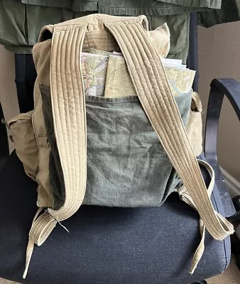 North Vietnam Army NVA Rucksack Khaki SOG LRRP Pack Map Pocket • $419.99