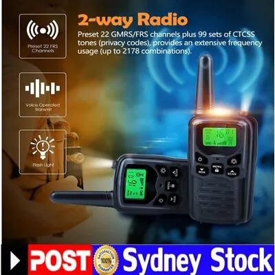 $38.88 • Buy 2PCS 10KM Range Wireless Walkie-Talkie UHF 400-470MHz Portable Two-way Ham Radio