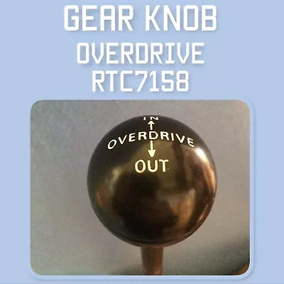 Land Rover Series 1 2 And 3  Overdrive Fairey Control Knob RTC7158. • $73.60