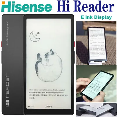 6.7 Inch Hisense Hi EBook Reader E Ink Screen Wifi Android Bluetooth Reading • £295.95