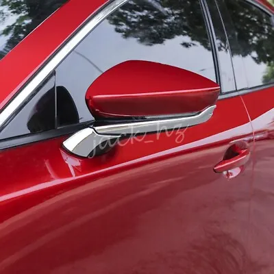 Chrome Side Rearview Mirror Trims Strips For 2019-2022 Mazda 3 Mazda3 • $21.82