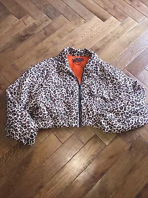 $17.08 • Buy Zara Leopard Print Oversize Zip Up Coat Size XL