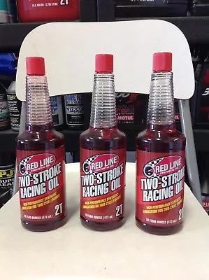 Redline 2 Stroke High Performance Synthetic Racing Oil (3) Pack 16 Oz. • $54.95