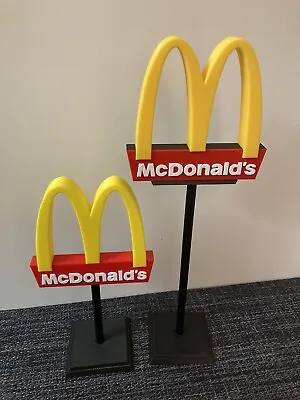 3D Printed: McDonald’s Big “M” Advertising Sign Golden Arches • $11