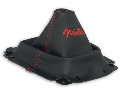 For Mazda Mx-5 Miata Na 89-98 Gear Shift Boot Gaiter Leather Embroidery Red • $25.99