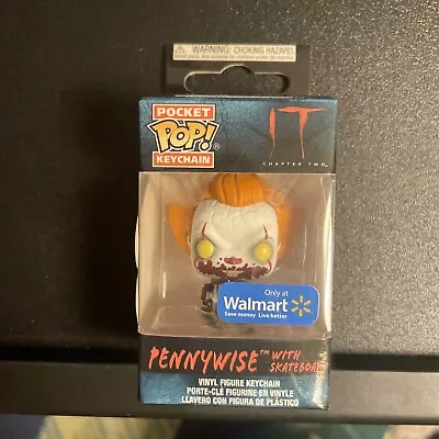 It: Chapter 2 - Pennywise With Skateboard Walmart Exclusive Pocket Pop! Keychain • $15.95