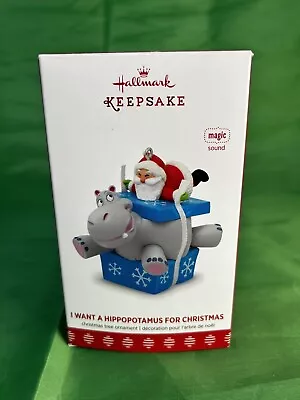 I Want A Hippopotamus For Christmas 2017 Handcrafted Magic Hallmark Ornament • $26.49