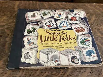 Songs For Little Folks 78 RPM Majestic 10  Record Set Of Four 1946 Bob Hannon • $35