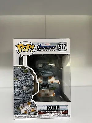 Marvel Funko Pop - Korg- Avengers Endgame - No. 577 - Free Protector • $13.99